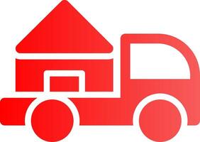 Moving Truck Creative Icon Design vector