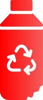 Water Bottle Creative Icon Design vector