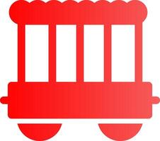 Circus Carriage Creative Icon Design vector