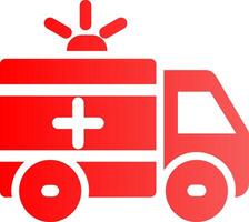 Ambulance Creative Icon Design vector