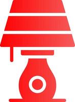 Glyph red Gradient Design vector