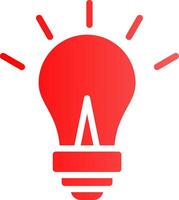 Glyph red Gradient Design vector