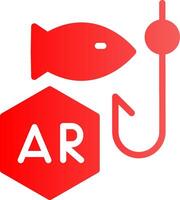 Ar Fishing Creative Icon Design vector
