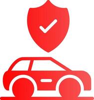 Car Insurance Creative Icon Design vector