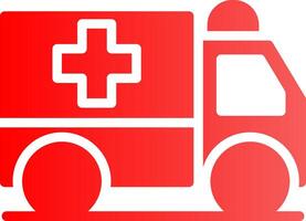 Ambulance Creative Icon Design vector