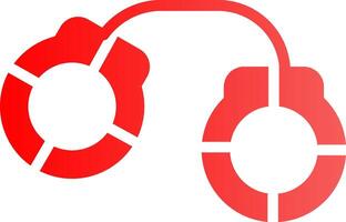Handcuffs Creative Icon Design vector