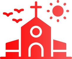 diseño de icono creativo de iglesia vector