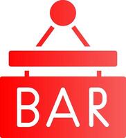 Bar Sign Board Creative Icon Design vector