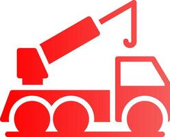 Crane Truck Creative Icon Design vector