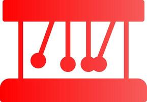 Newton Cradle Creative Icon Design vector