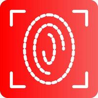 Fingerprint Scan Creative Icon Design vector