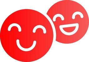Glyph red Gradient Design vector