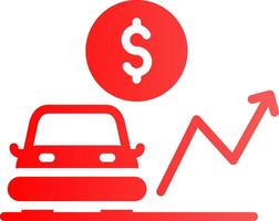 Car Loan Rates Creative Icon Design vector