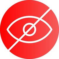 Glyph red Gradient Design vector