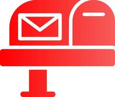 Mail Box Creative Icon Design vector