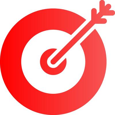 Glyph red Gradient Design