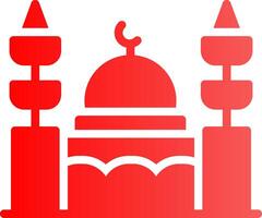 Mosque Creative Icon Design vector