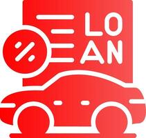 Car Loan Creative Icon Design vector