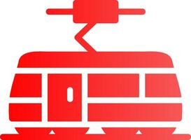 Tram Creative Icon Design vector