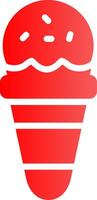 Ice Cream Cone Creative Icon Design vector