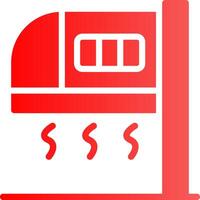 Glyph red Gradient Design vector