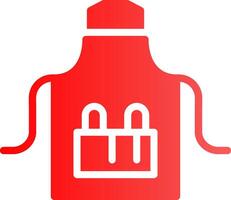 Glyph red Gradient Design vector
