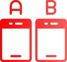 Ab Testing Creative Icon Design vector