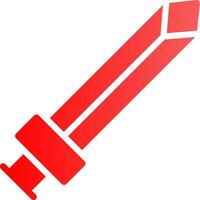 Glyph red Gradient Design vector