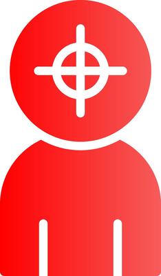 Police Shooting Creative Icon Design