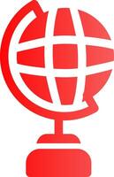 Globe Stand Creative Icon Design vector