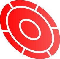 Glyph red Gradient Design vector