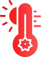 Hot Temperature Creative Icon Design vector