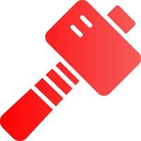 Glyph red Gradient Design vector
