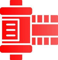 Film Roll Creative Icon Design vector