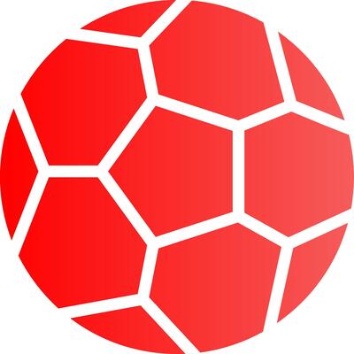 Glyph red Gradient Design