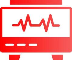 EKG Monitor Creative Icon Design vector