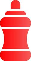 Glyph red Gradient Design vector
