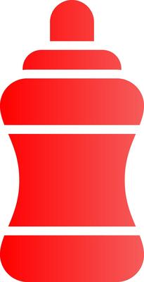 Glyph red Gradient Design