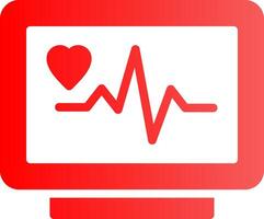 diseño de icono creativo de monitor de ecg vector