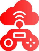 Cloud Game Creative Icon Design vector