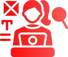 Blogger Creative Icon Design vector