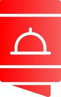 Glyph red Gradient Design vector