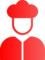 Glyph red Gradient Design vector