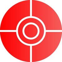 Glyph red Gradient Design vector