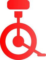 Glyph red Gradient Design vector