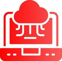 Cloud Service Creative Icon Design vector