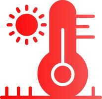 High Temperature Creative Icon Design vector