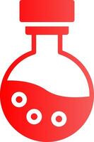 Glyph red Gradient Design vector