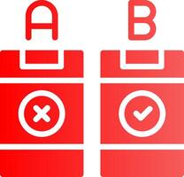 AB Testing Creative Icon Design vector