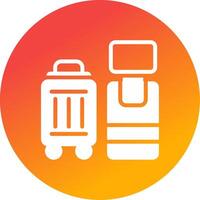 Self Check In Creative Icon Design vector